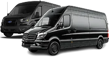 Two VIP Sprinter vans.